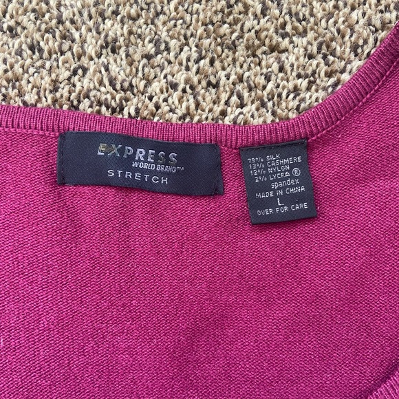 Vintage Express Silk/Cashmere Sweater Large - Picture 3 of 4